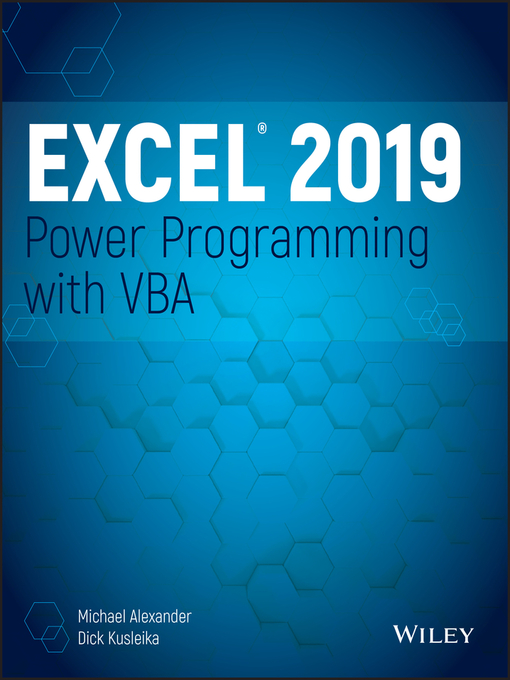 Title details for Excel 2019 Power Programming with VBA by Michael Alexander - Available